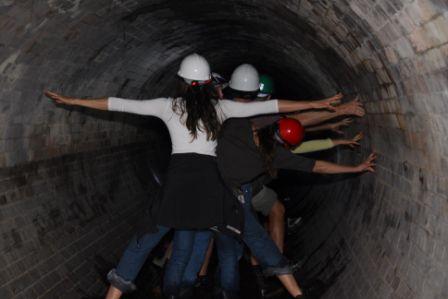 Promenade souterraine dans le tunnel du Cap