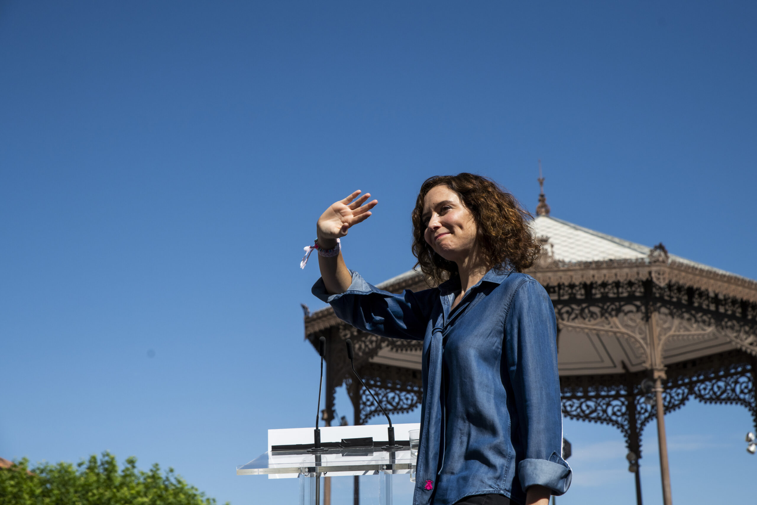 La présidente de la Communauté de Madrid, Isabel D.