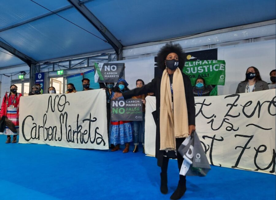 Aderonke Ige à la COP26 à Glasgow.