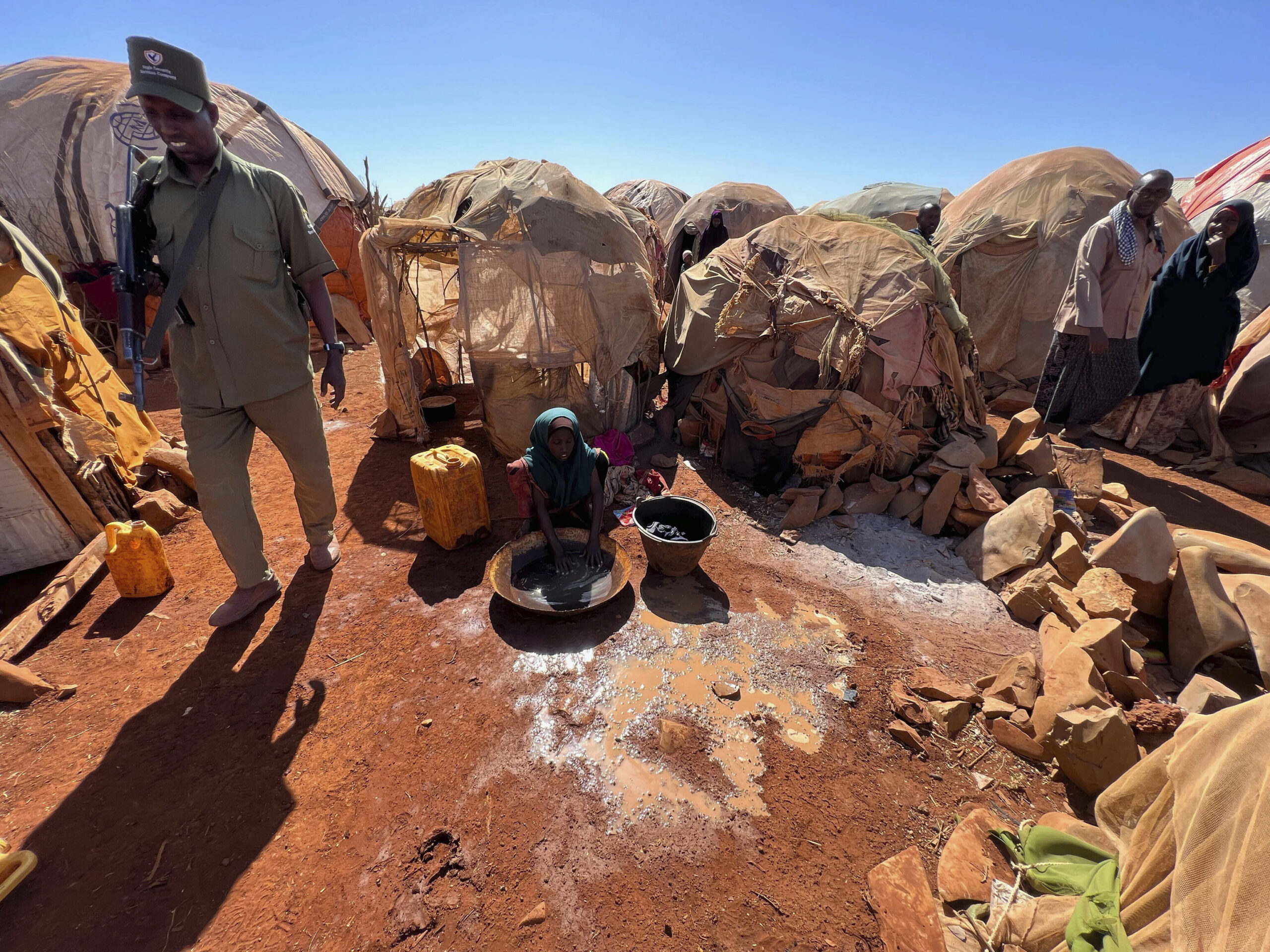 Un des camps de déplacés de Baidoa.