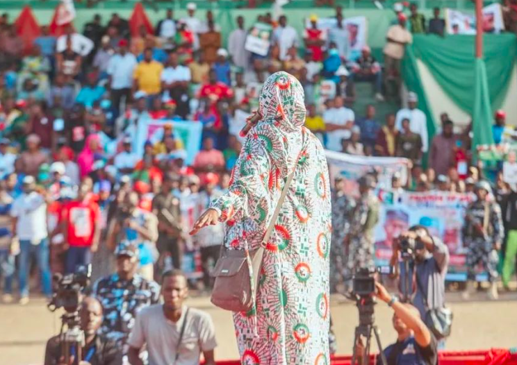 Rassemblement pour la campagne présidentielle de Peter Obi, État de Borno, 28 janvier 2023 (Photo publiée avec l'aimable autorisation de l'équipe média de Peter Obi)
