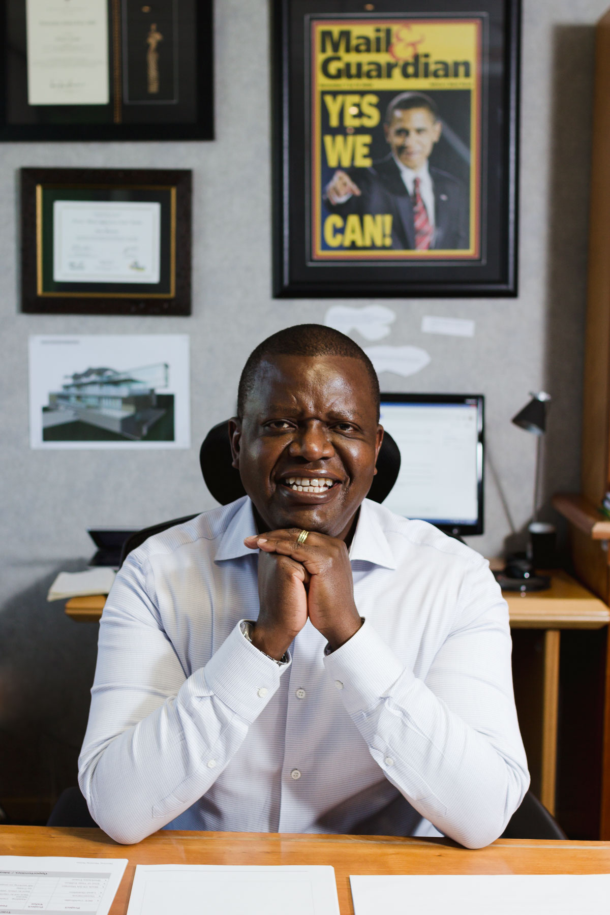 Trevor Vusumuzi Ncube, fondateur d'Alpha Media Holdings, en 2017. Avec l'aimable autorisation de Naeemcoza