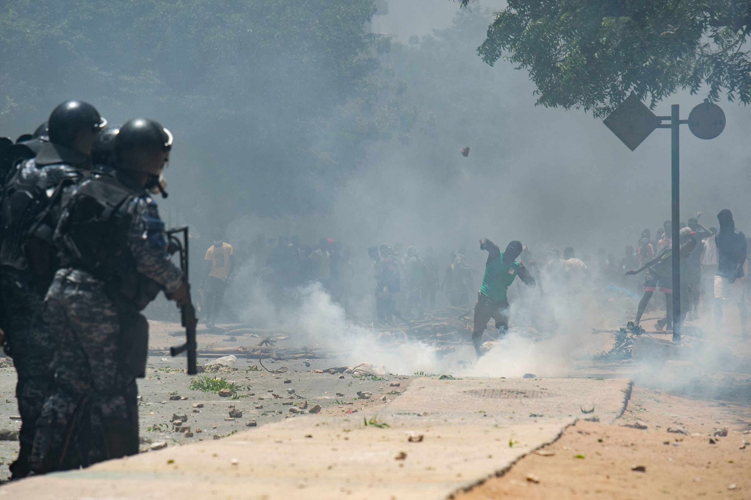 affrontements entre policiers