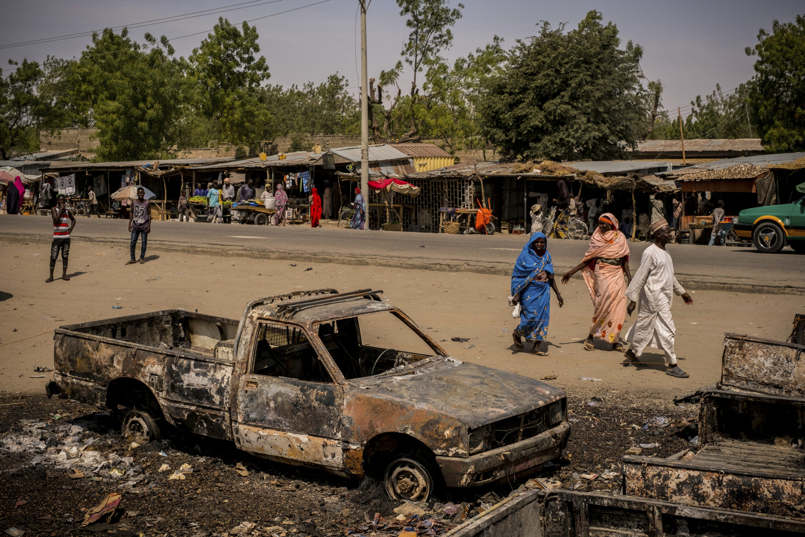 Image d’archive à Maiduguri, au Nigeria, une zone souvent attaquée par Boko Haram.