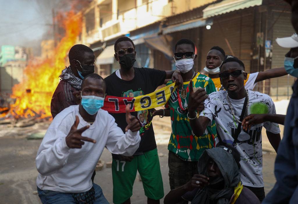 Protest Against Postponement Of Presidential Election In Senegal