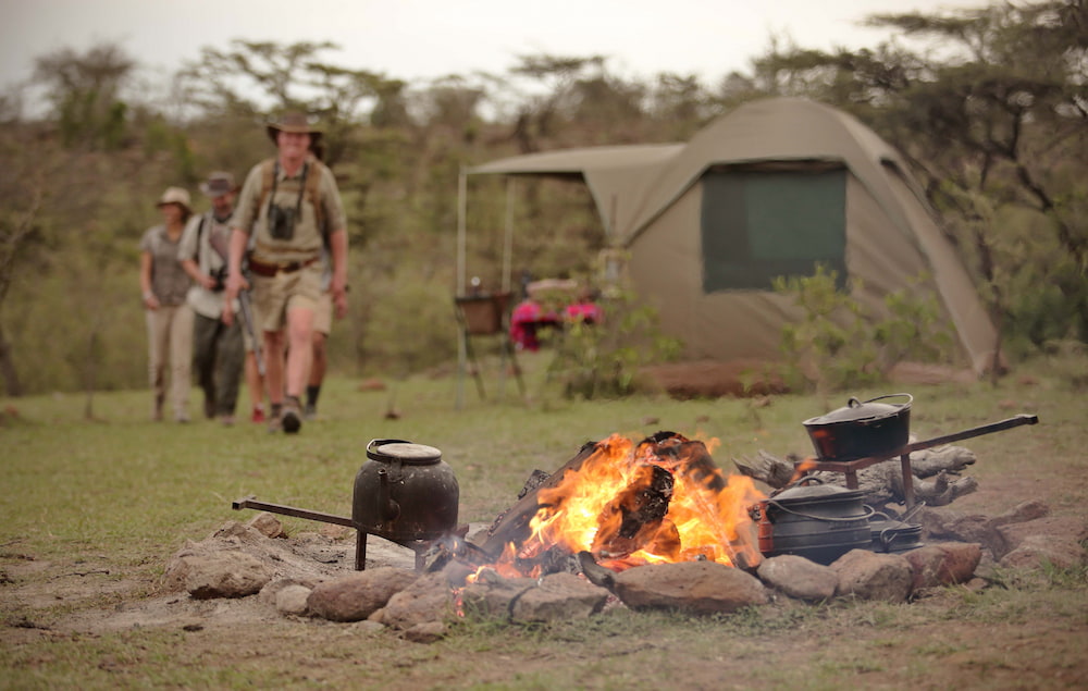 Le camping à la mouche est disponible au Naboisho Camp pour une expérience totalement exclusive de la nature. 