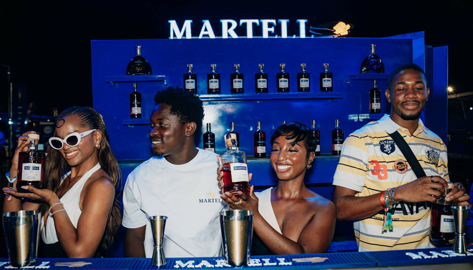 Invités du festival au bar Martell à AfroFuture 2025.