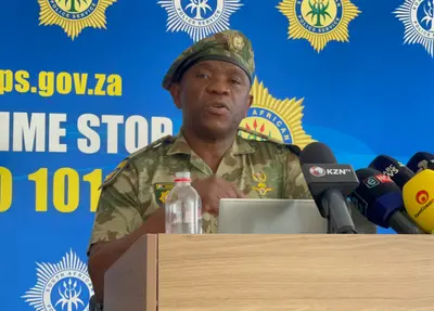 KwaZulu-Natal Provincial Police Commissioner Nhlanhla Mkhwanazi