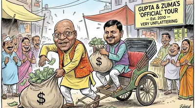 Zuma, a Gupta, and a diplomat walk into a temple In Haridwar
