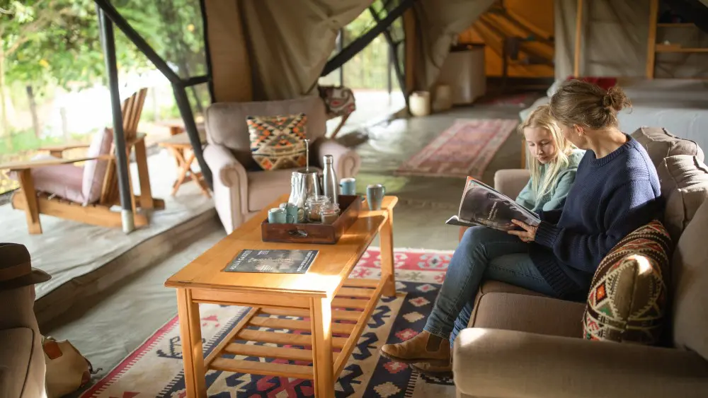 Tente familiale, Ol Pejeta Bush Camp, Ol Pejeta Conservancy, Kenya.
