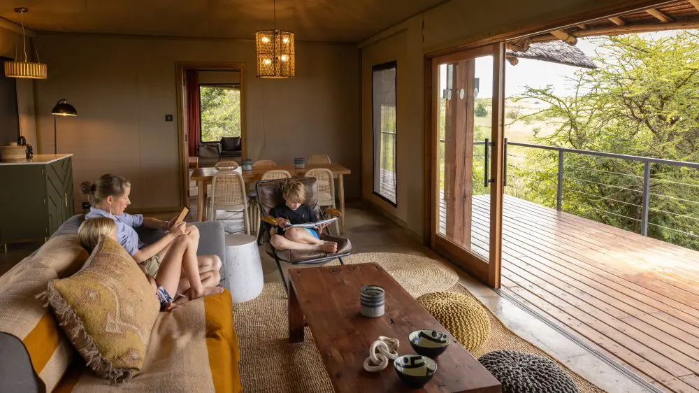 Suite familiale Naboisho, Mara Naboisho Conservancy, Kenya.