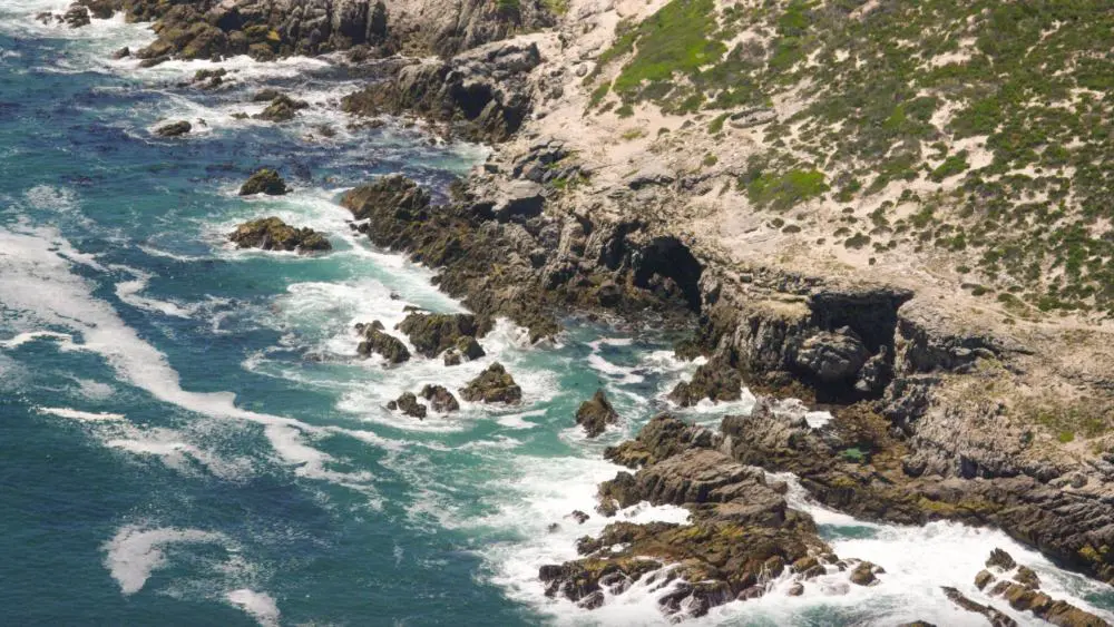 Les grottes, De Kelders, Afrique du Sud.