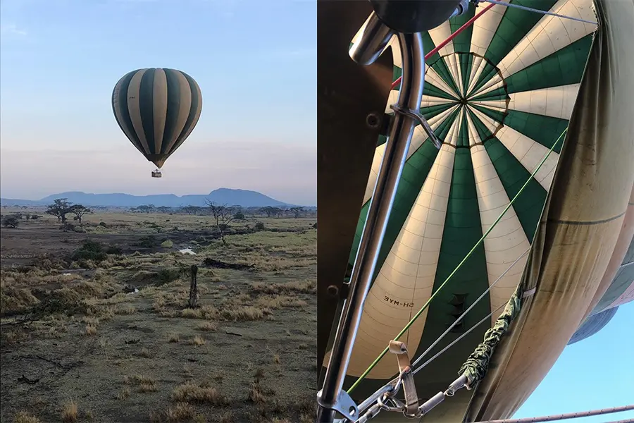 Safari en montgolfière en Tanzanie
