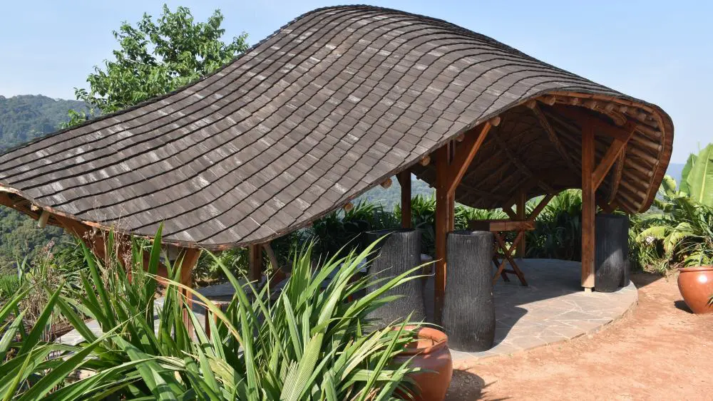Zone d'accueil, collines d'Erebero, forêt impénétrable de Bwindi, Ouganda